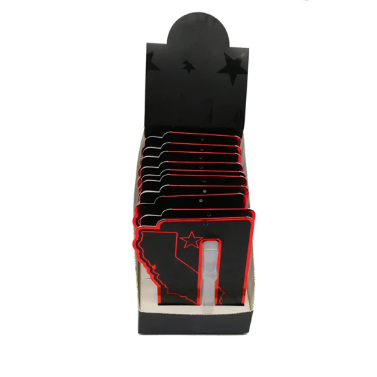 Caja de embalaje de exhibición al por menor de mostrador PDQ de papel de cartón plegable prerollo con logotipo personalizado con línea de corte para refrigerio