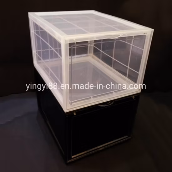 Caja de zapatos de almacenamiento deportivo magnético transparente organizador Royalunion de alta calidad